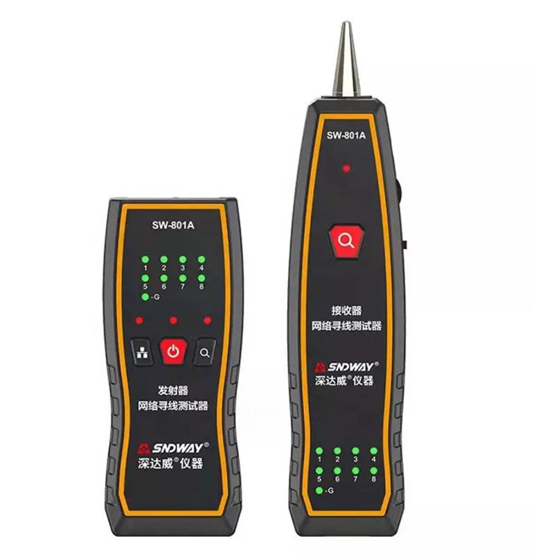 [CLEARANCE] Sndway SW-801 Network Cable Tracker RJ45 Multifunctional Lan Cable Finder Rj11 Live Wire Reactor for Network Telephone Line AUX