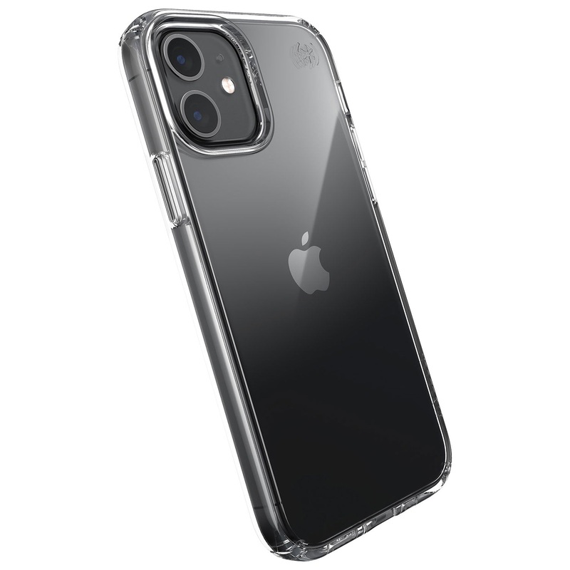 [CLEARANCE] Speck Presidio Perfect Clear iP-12/Pro Transparent Phone Case with Raised Bezel, Shock Barrier Technology and Microban Anti-Microbial Protection | 138489-5085