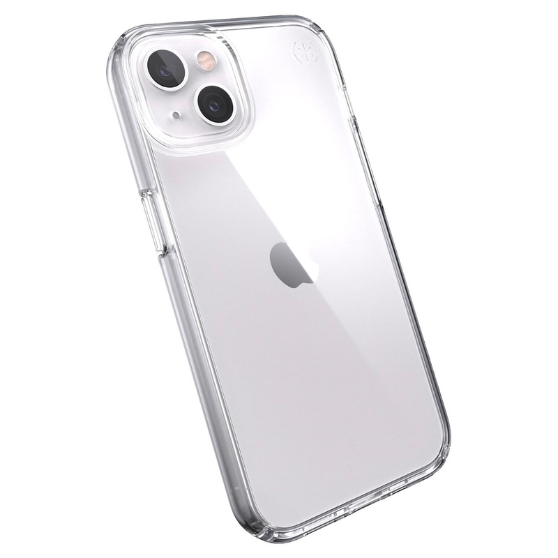 [CLEARANCE] Speck Presidio Perfect Clear iP-13 / 14 Transparent Phone Case with Raised Bezel, Shock-Proof Barrier and Microban Anti-Microbial Protection