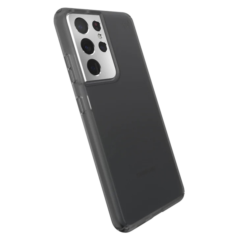 [CLEARANCE] Speck Presidio Perfect-Mist Samsung Galaxy S21 Ultra 5G Matte Phone Case with Raised Bezel, Clear Impact Technology and Microban Anti-Microbial Protection | 139908-5407