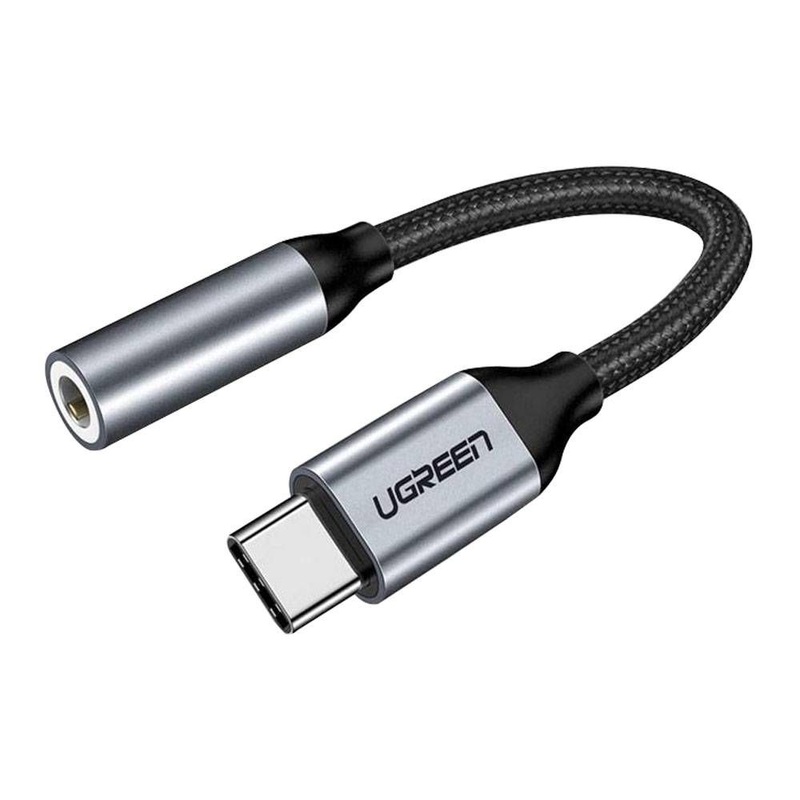 [CLEARANCE] UGREEN USB-C Male to 3.5mm AUX Female Stereo Jack Cable Headphone Adapter with Nylon Braided Cord and Aluminum Shell | 80154