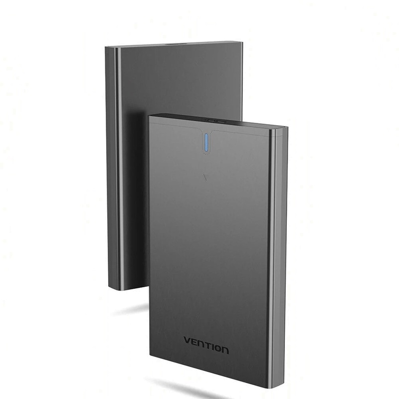 [CLEARANCE] Vention USB 3.0 Micro-B / 3.1 Gen2 Type-C HDD SSD 2.5 SATA Hard Disk and Solid State Drive Enclosure with Up to 5Gbps – 6Gbps Data Transfer Rate for Computers, Consoles, TV, and Routers | KPAB0 KPBB0