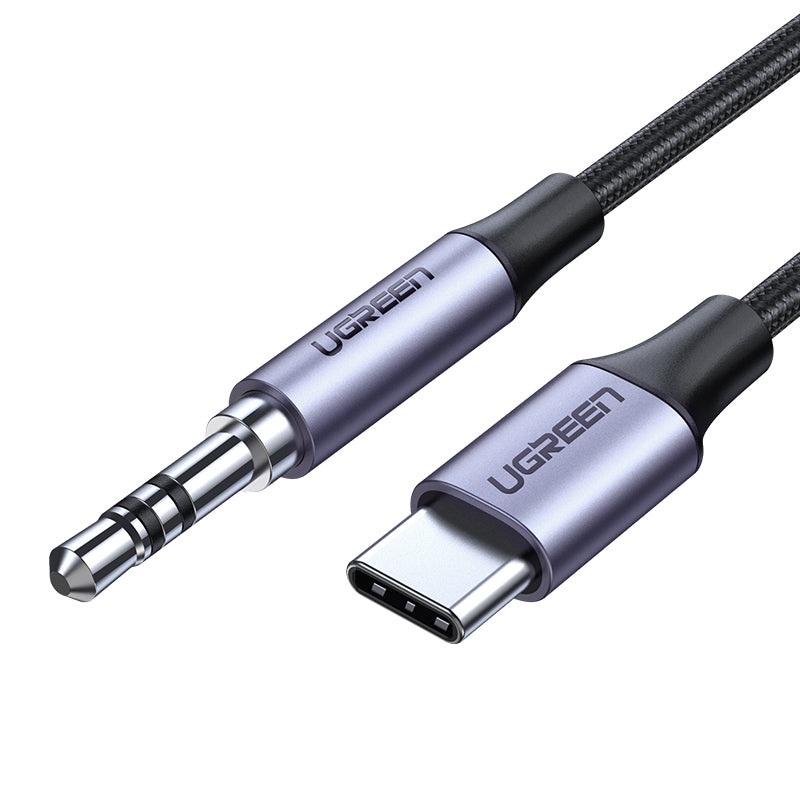 UGREEN USB-C Male to 3.5mm AUX Male High Fidelity Audio Cable with Nylon Braiding Cord for Smartphones and Music Players (1M) | 30633