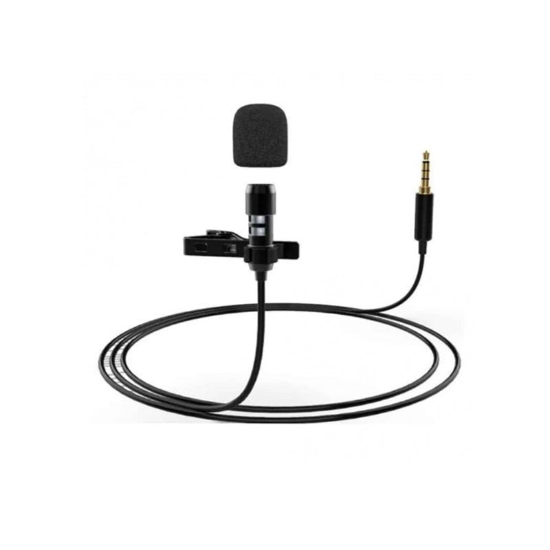 [CLEARANCE] Fifine C2 Cardioid Condenser Clip-on Lavalier Lapel Microphone with 3.5mm Audio Connector Plug & Play for Phone, Camera, Vlogging and Podcasts