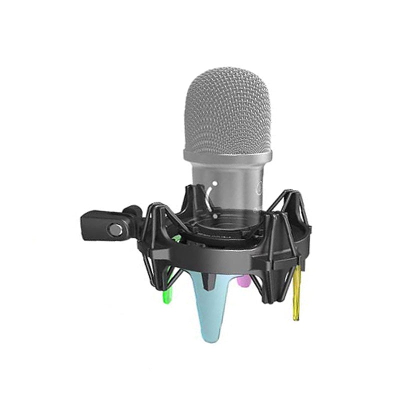 [CLEARANCE] Fifine SK78 8 RGB Shock Mount Microphone Holder with 22mm Diameter Threads, Adjustable Knobs for Gaming, Recording