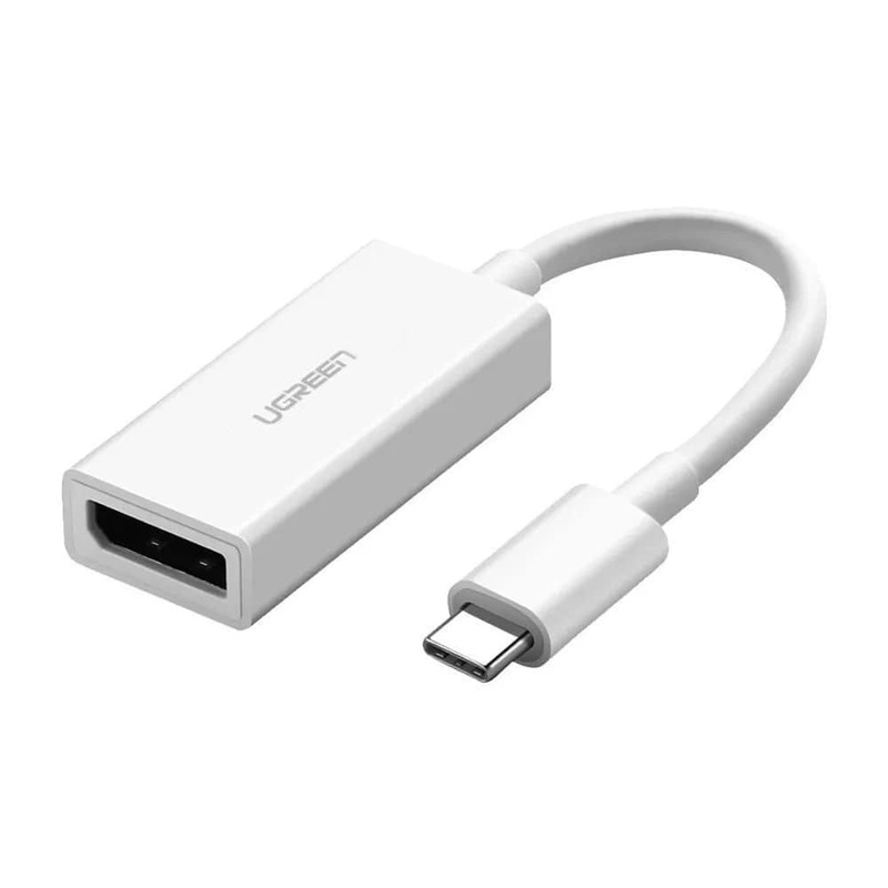 [CLEARANCE] UGREEN 4K 60Hz USB-C Male to DisplayPort DP Female Cable Adapter Cable for PC Laptops and TV Monitor Display (White) | 40372