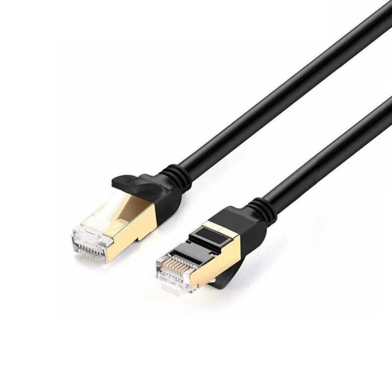 [CLEARANCE] UGREEN CAT7 10Gbps 600Mhz F/FTP Ethernet Cable Gold Plated RJ45 Lan Cable for PC, Windows (3M)