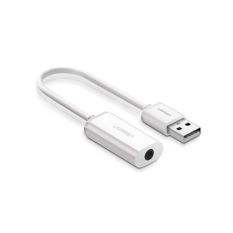 [CLEARANCE] UGREEN USB 2.0 Male to 3.5mm AUX Audio Jack Adapter Stereo Converter for Headphones, PC, Laptops, Game Consoles | 30712