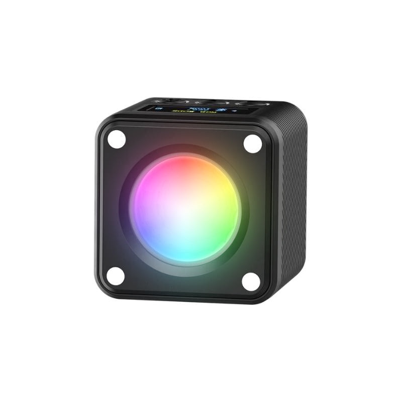 [CLEARANCE] Ulanzi L2 RGB COB Magnetic Mini Cube Video Light with LCD Screen, 1/4 Screw Mount, Dual Cold Shoe for Photography & Videography | 2878