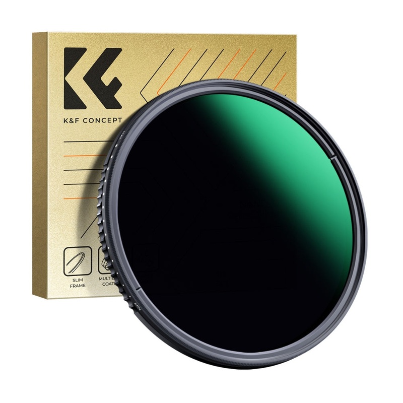 K&F Concept Nano D Series 1/4 Neutral Density ND3 to ND1000 Variable ND Lens Filter for DSLR and Mirrorless Cameras