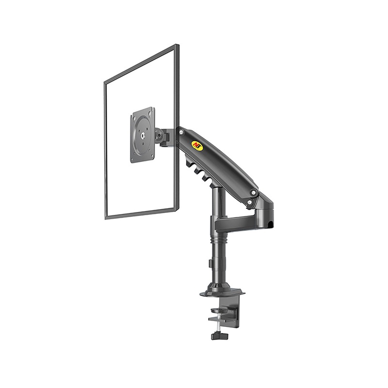 NB North Bayou H80 17- 27 with 9Kg Max Payload Heavy Duty VESA Monitor Desktop Mount Stand and Gas Strut Full Motion Swivel Arm for Large Screen LCD LED TV Television