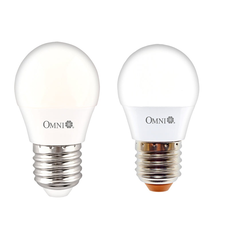 OMNI LED Lite G45 Mini Light Bulb 3W 220V E27 Base with 2700K CT Warm White, Energy Saving for Home Lightning | LLG45E27-3W-WW