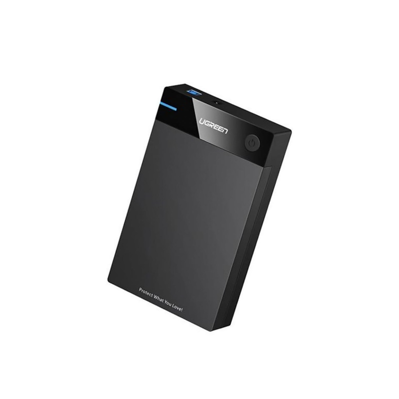 UGREEN External Hard Drive Enclosure 3.5 2.5 SATA USB 3.0 with UASP Support, 5Gbps Transfer Speed, Sleep Mode for HDD and SSD | 50423