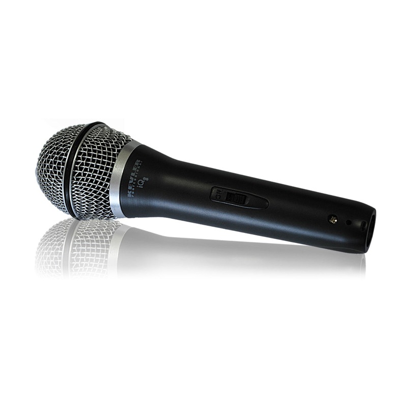 KEVLER iQ8 Hypercardioid Dynamic Handheld Microphone with 10m XLR Male to 6.5mm AUX Male Cable for Live Performances, Broadcast, and Studio Recording