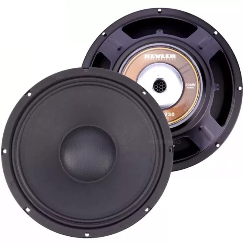 KEVLER KPA Series 12 Diameter Instrument Speakers with 43Hz-4.5KHz Frequency Response, Max 8Ohms Impedance, 97dB Sensitivity Level and 2 Voice Coil (2022 Model) (300W)