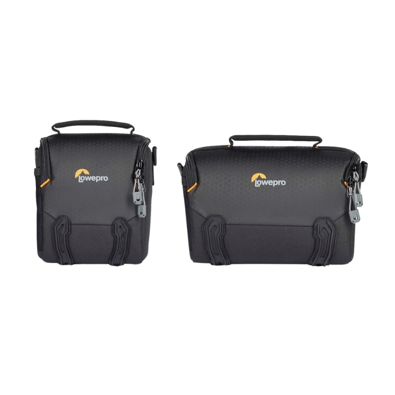 Lowepro Adventura SH 120 III SH 140 III Camera Shoulder Sling Bag with Memory Card Pocket, Built-In Belt Loop, Expandable Mesh Pocket for Full-Frame/Crop-Sensor Mirrorless Camera and Accessories