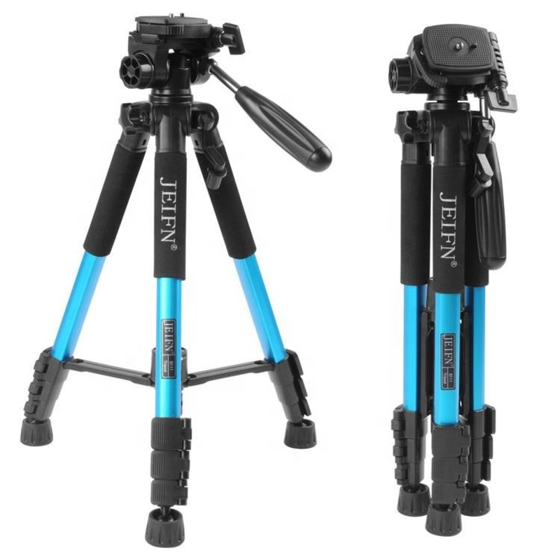 [CLEARANCE] Jeifn by Zomei Q111 4-Section Portable Travel Camera Tripod with 58 Max Height, 5Kg Max Payload with QR Quick Release Plate and Aluminum Construction