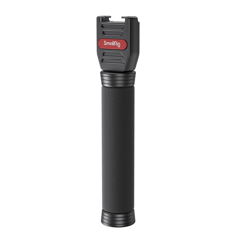 [CLEARANCE] SmallRig Adjustable Telescopic Lavalier Microphone Handle Grip with Universal Cold Shoe, 1/4-20 Bottom Mounting Thread for RODE Wireless GO/Wireless GO II, SmallRig W60, Hollyland Lark 150, Synco G1/A2, DJI Mic Lavalier Microphones | 3182