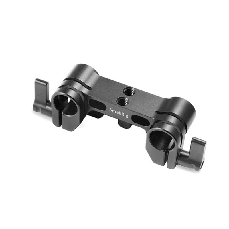 [CLEARANCE] SmallRig Dual 15mm Rod Clamp Bracket with 1/4-20 Mounting Threads, 2 Locking Levers for Camera Lens Support, Follow Focus System, Matte Box and Zoom Motor 1943