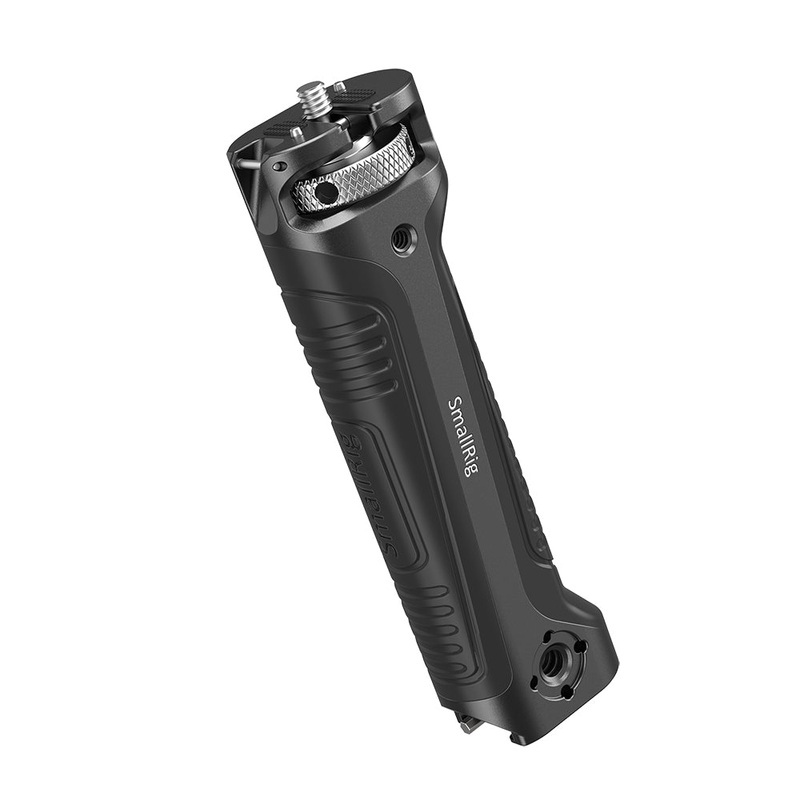 [CLEARANCE] SmallRig Gimbal Handle Grip with 1/4-20 Screw and 2 Locating Pins, 1/4-20 and 3/8-16 Threads, Cold Shoe Mount & Carry Strap Slot for Zhiyun-Tech WEEBILL-S Stabilizer BSS2636C