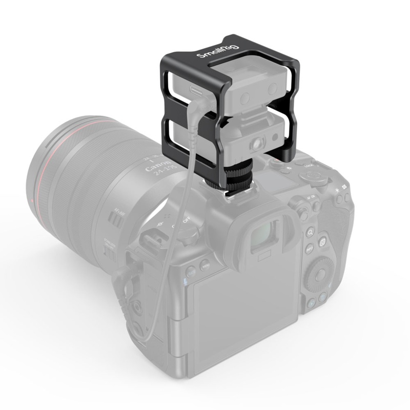 [CLEARANCE] SmallRig Storage Cage for RODE Wireless Go T/R Mircophone with Cold Shoe Mount, Anti-Drop and Scratch-Resistant with Aluminum Alloy Material 2998