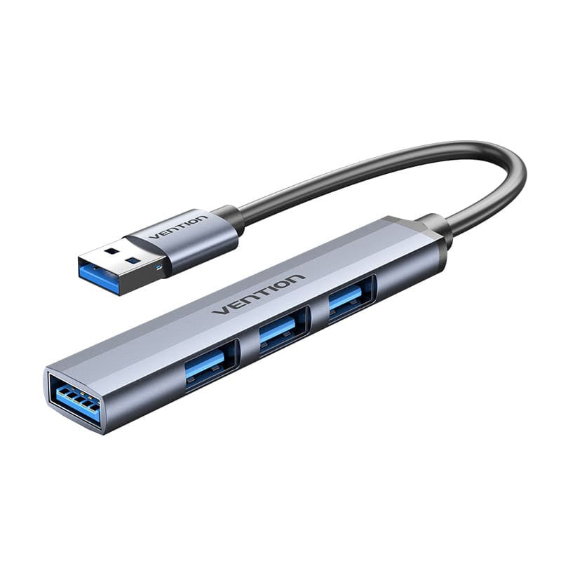 [CLEARANCE] Vention 4-in-1 Ultra Slim Hub with Single USB 3.0 and Triple USB 2.0 Ports with Max 5Gbps Data Transfer Speed for PC and Laptop Computer CKOHB