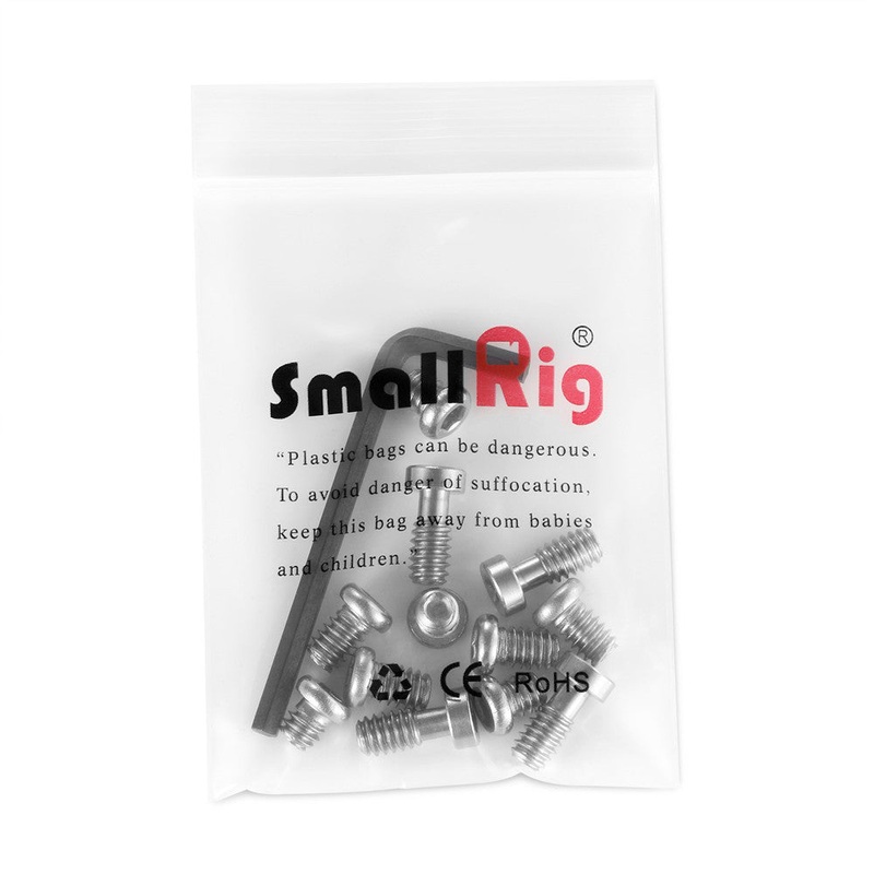 SmallRig Hex Screw Pack Set 12pcs with 1/4-20 and 3/8 Screws with Hex Spanner for Camera Accessories 1713