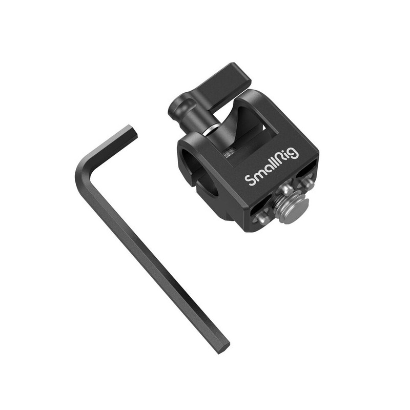 SmallRig Single 15mm ARRI Anti-Twist Locating Single Rod Clamp with Arri-Style Accessory Mount, QR Quick Release Function and 3/8-16 Threaded Screw for Camera Handles, Cages and Plates 4171
