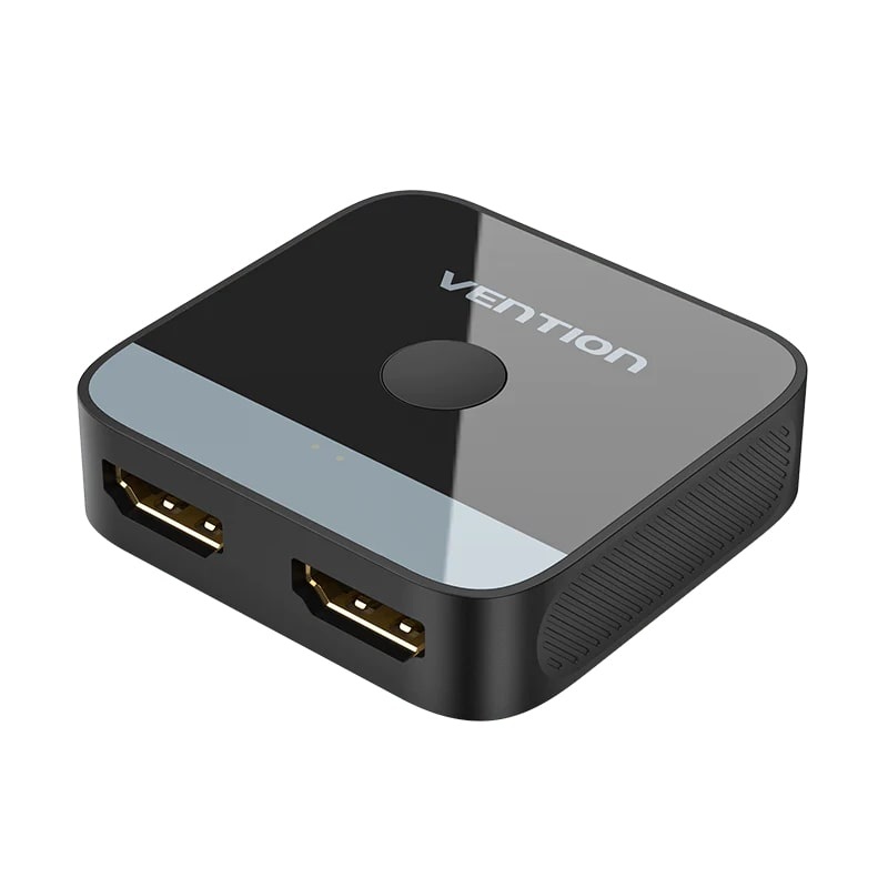 Vention 4K UHD 60Hz 2-In 1-Out HDMI 2.0 Bidirectional Switcher with Onboard Source and Display Toggle Switch, 30m Transmission Range with HDR and 3D Visual Effect Support for TV Monitors and Projectors | AKOB0