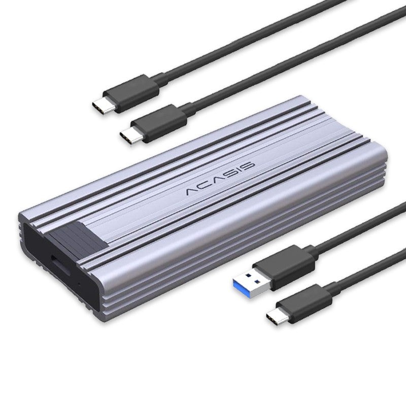 ACASIS M13 SATA M.2 NVMe Solid State Drive Enclosure Support with 10Gbps USB 3.1 Gen2 Type C Interface, and Support for Up to 4TB SSD Capacity for Windows and macOS