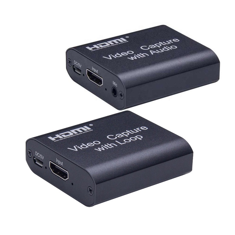 ArgoX HDMI to USB 2.0 Video Capture with Loop + Audio, 4K in 1080p out, USB-A to Micro USB Cable, HDMI Loop Out, Support AWG26 HDMI, VLC/OBS/Amcap for Computer, Live Streaming, Windows, Android, macOS | HDVC4
