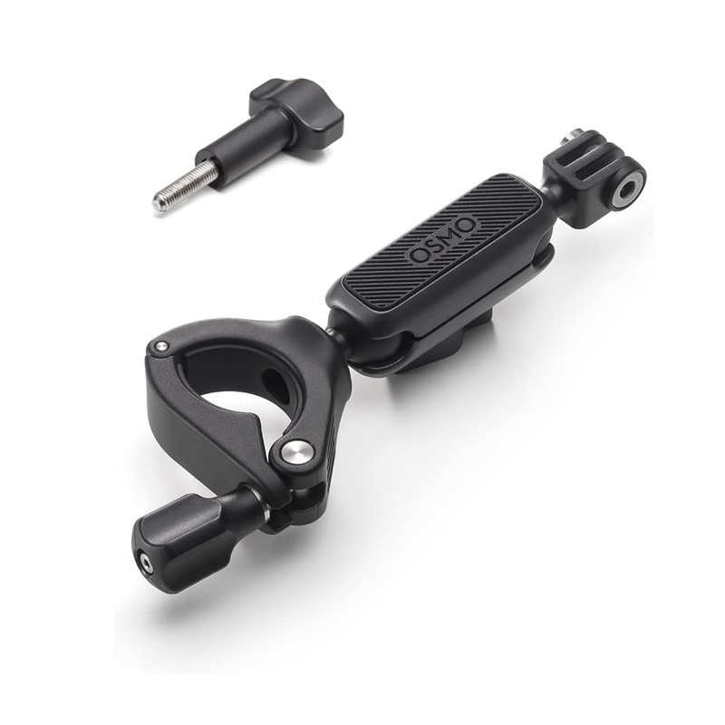 [CLEARANCE] DJI Osmo Action Handlebar Bike Mount for Osmo Action 3, DJI Action 2, Osmo Action with 360 Degree Rotating Mount, Tool-Free Installation, Adjustable Tube Diameter
