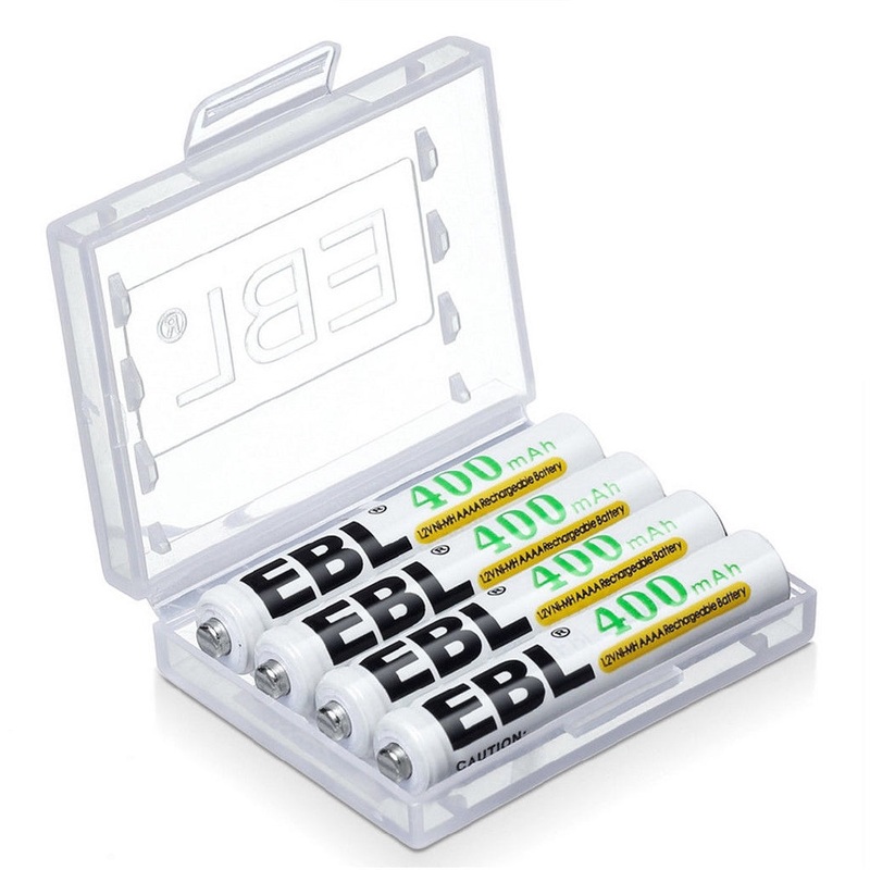 [CLEARANCE] EBL AAAA 1.2V Ni-MH 400mAh Rechargeable Batteries with Surface Pen (4pcs)