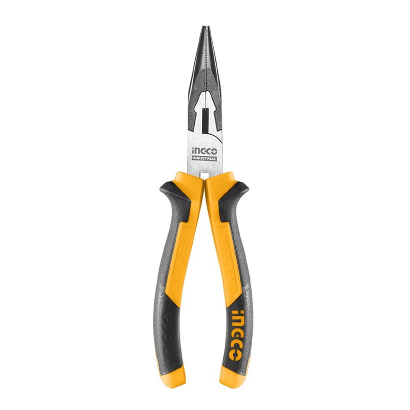 [CLEARANCE] INGCO 6 Industrial Long Nose Pliers TPR Two-Color Handle Cr-V Material | HLNP28168
