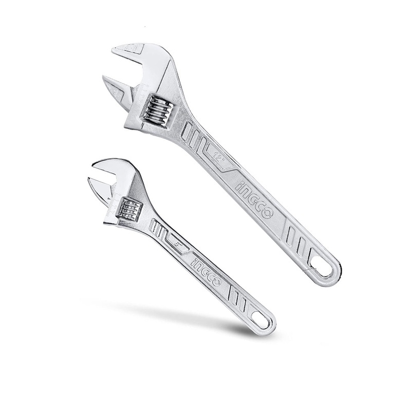 [CLEARANCE] INGCO Adjustable Wrench and Multifunction Spanner (6) 150mm Gripping Fastener Nut & Bolts Enlarge Open Monkey Wrench | HADW131062