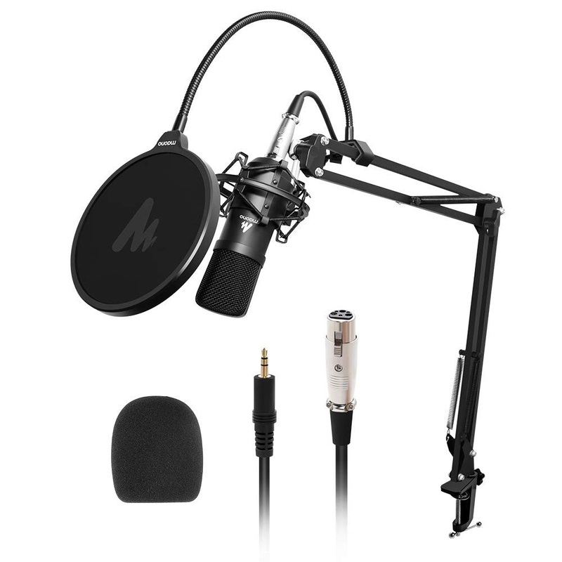 [CLEARANCE] Maono AU-A03 Condenser Podcast Studio Microphone with Boom Arm Kit for Youtube Recording and Vlog