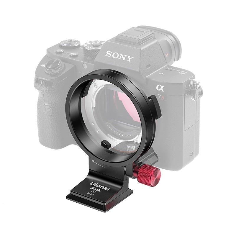 Ulanzi CA19 S-63 Rotatable Horizontal-to-Vertical Camera Mount Plate Kit with Universal 38mm Arca Plate, 63.5mm Pivoting Lens Holder, and Claw Quick-Release Plate for Sony Alpha Mirrorless Cameras (C037CNB1)