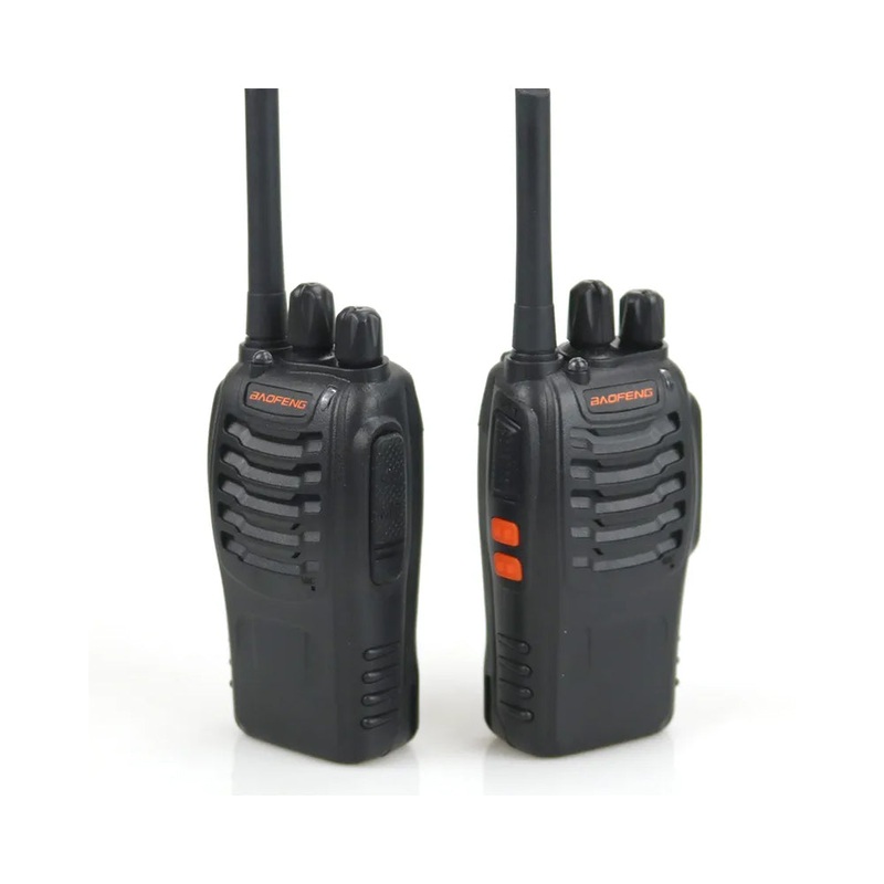 BaoFeng BF-888H (Set of 2) Walkie-Talkie UHF Transceiver 5W Two-Way Radio with 16 Store Channels, 400-470MHz Frequency Range, 5km Max. Talking Range, Clear Voice Output, 1500mAh Battery Capacity, IP45 Waterproof