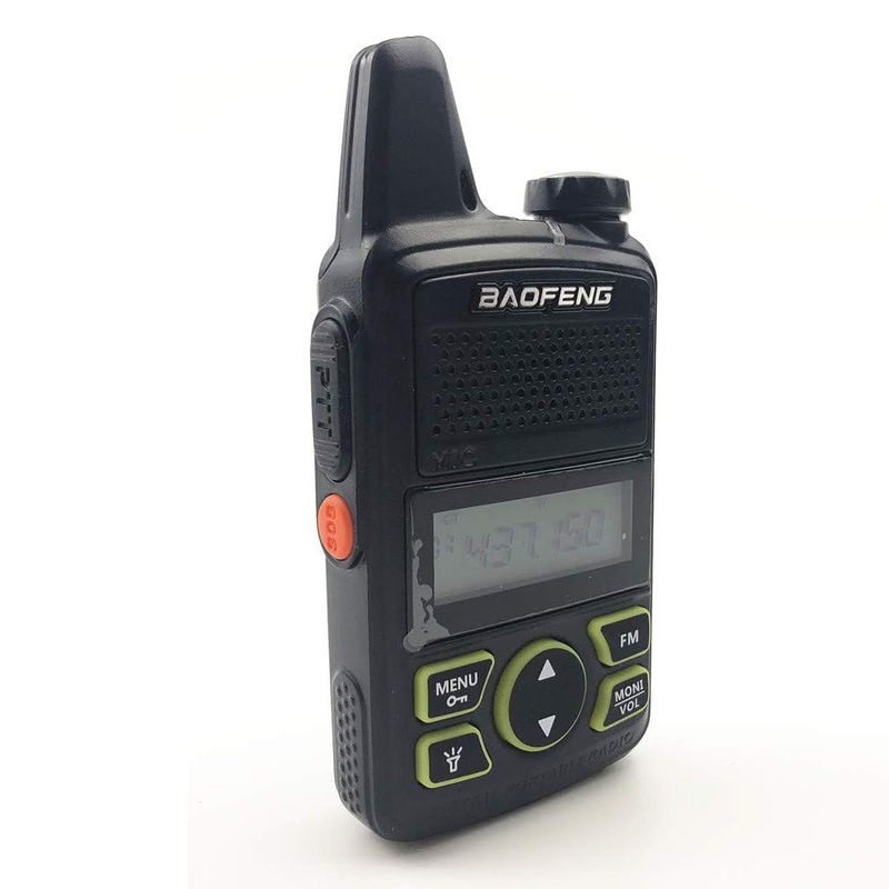 BaoFeng BF-T1 (Set of 2) Walkie-Talkie UHF Transceiver 2W PC Programmable Two-Way Radio with 20 Storage Channels, 400-470MHz Frequency Range, 3km Max. Talking Range, Clear Voice Output, 1500mAh Battery Capacity