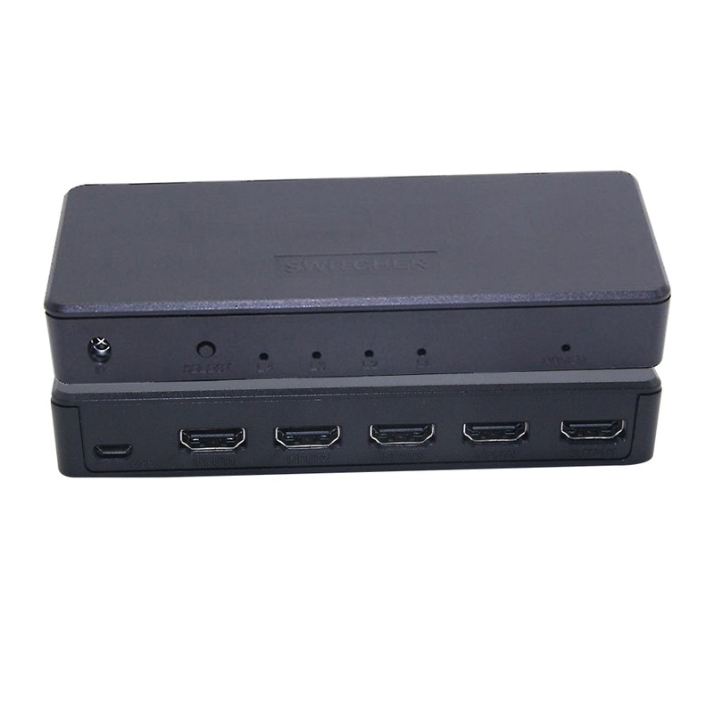 [CLEARANCE] ArgoX HDSW4-M 4K 30Hz Ultra HD HDMI Video Switcher 4×1 Supports HDMI1.4b, 3D, 3.4Gbps Data Rate and TMDS Clock, 24/30/36bit Deep Color, and AWG26 HDMI Cable Supported for DVD, Projectors, A/V Receivers, TV, Set Top Boxes