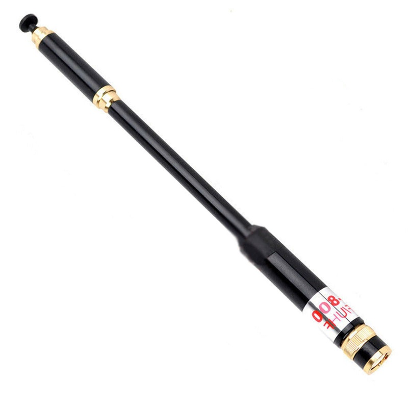 [CLEARANCE] BaoFeng AL-800 SMA-Female High Gain Telescopic Dual Band Extendable Radio Antenna VHF UHF 144/430MHz with 79cm Maximum Length, 50W Power for Walkie Talkie Two Way Radio