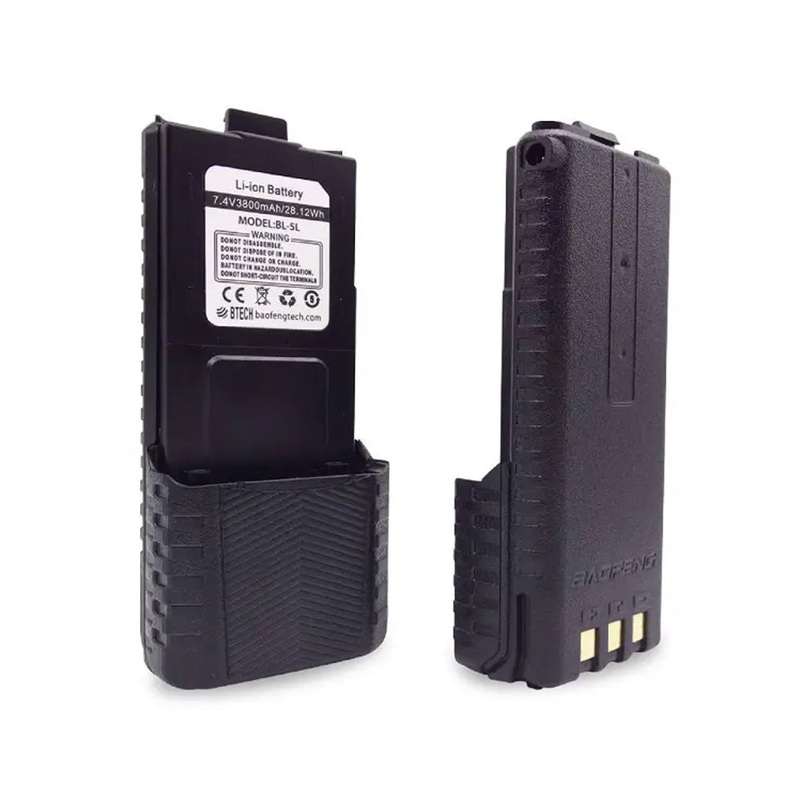 [CLEARANCE] BaoFeng UV-5R Li-Ion 3800mAh Rechareagable Battery 7.4V for UV-5R, UV-5RHP, UV-5RA, UV-5RE, UV-E5,BF-F8+, BF-F8HP, Cignus UV-85, UV-85HP Walkie-Talkie Two-Way Radio