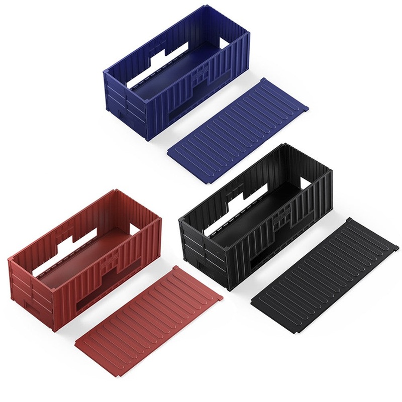 [CLEARANCE] ORICO OZD-28 Foldable Power Strip Conceal Storage Box (XL) for Space-saving Desk Organization (Red)