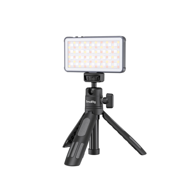 SmallRig Vibe P96L Ultrathin On-Camera RGB Video LED Light with Built-In 1500mAh Battery, 2500 to 8000K Color Dial, 21 Lightning FX, Adjustable Hue, Shoe Adapter, 1/4-20 Threads, Magnets, LCD Status Display, USB Power Input | 3489B