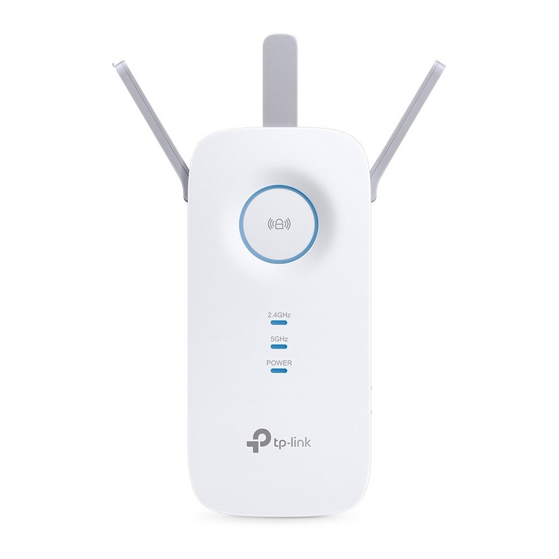 TP-Link RE550 AC1900 Dual Band Wi-Fi Range Extender Wall Plugged with 1300Mbps at 5GHz, 600Mbps at 2.4GHz, Gigabit Ethernet Port, MU-MIMO, Access Point Mode, High-Speed Mode, Easy Setup Via WPS / Tether App, OneMesh