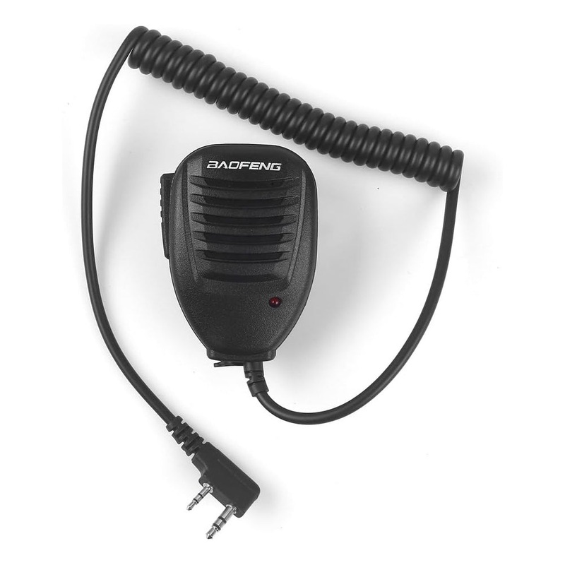 [CLEARANCE] BaoFeng 2 Pin Walkie-Talkie Push-To-Talk Speaker Microphone for UV-5R, UV-5RA, UV-5RB, UV-5RC, UV-5RD, UV-5RE, UV-5REPLUS, UV-3R+, Kenwood Radio with Belt Clip Design
