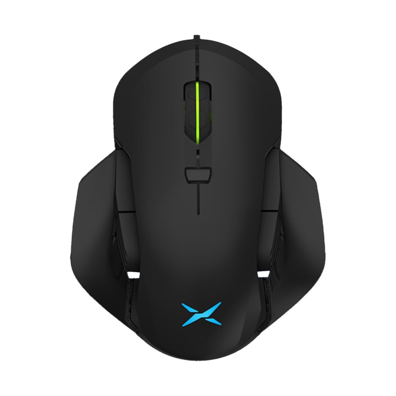 [CLEARANCE] Delux M627 PMW3389 RGB Wired / Wireless Ambidextrous Gaming Mouse with 16000 DPI, 8 Programmable Buttons, Detachable USB-C Input Cable, Side Wings, USB Receiver for Windows XP / 7 / 8 / 10