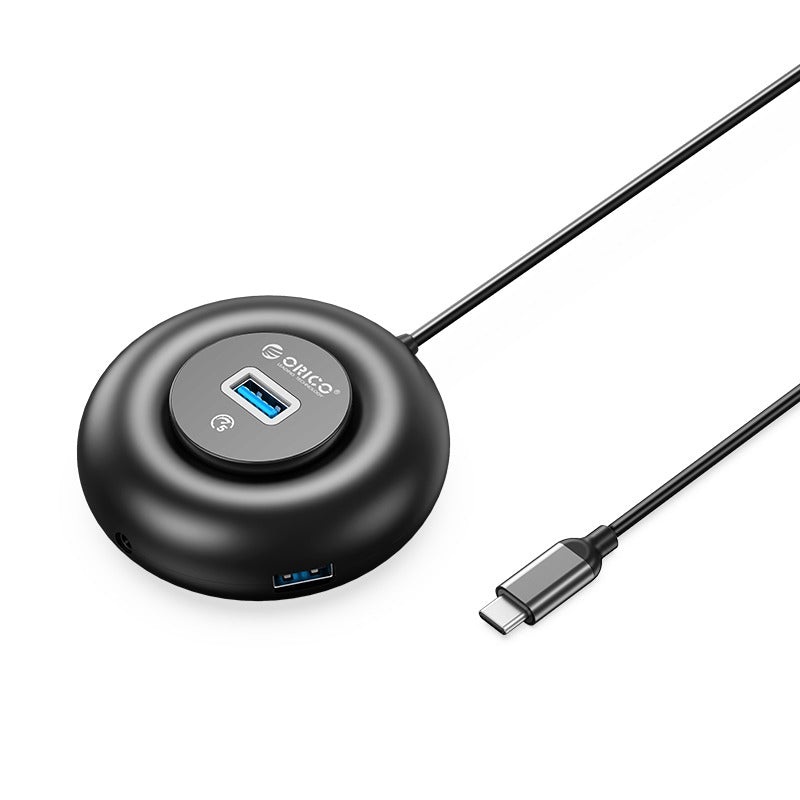 [CLEARANCE] ORICO 4-IN-1 USB HUB 5GBPS (0.3M,1.8M) Type-C Cable with 3.5mm Audio/Microphone Output & 3-Port USB 3.0 | Windows, Linux & macOS Support | for PCs, Computer Desktops & Laptops | USB Hubs & Docking Stations | YX4-C3