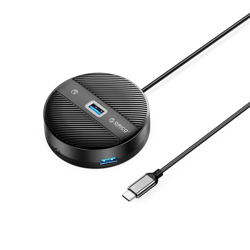 [CLEARANCE] ORICO 4-IN-1 USB HUB 5GBPS (0.3M,1M,1.8M) Type-C Cable with 3.5mm Audio/Microphone Output & 3-Port USB 3.0 | Windows, Linux & macOS Support | for PCs, Computer Desktops & Laptops | USB Hubs & Docking Stations | YS4-C3