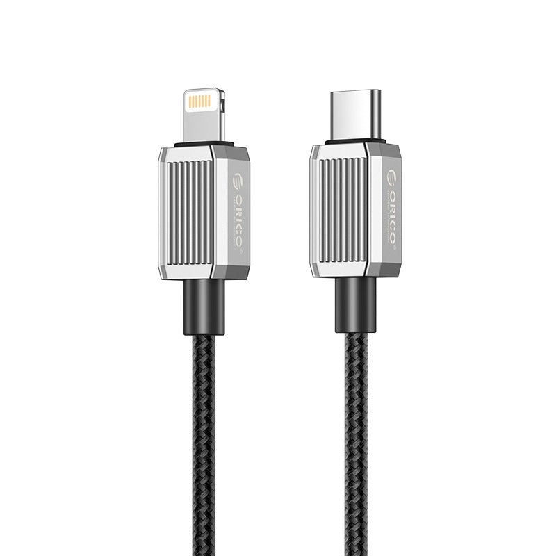 [CLEARANCE] ORICO GQZ29 (2m) USB Type C to Lightning Fast Charging Data Cable 14.5V/2A PD 29W, 480Mbps Transmission Rate, Nylon-Braided Zinc Alloy for iPhone, iPad, Air Pods